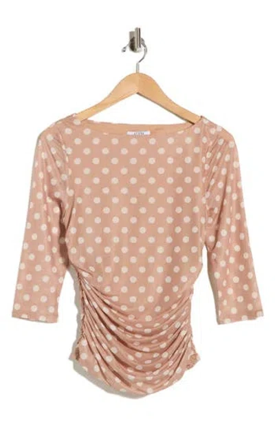 Afrm Los Angeles Anahi Mesh Top In Brown