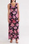 Afrm Los Angeles Earhart Sleeveless Mesh Maxi Dress