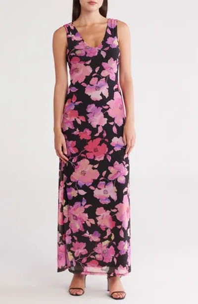 Afrm Los Angeles Earhart Sleeveless Mesh Maxi Dress