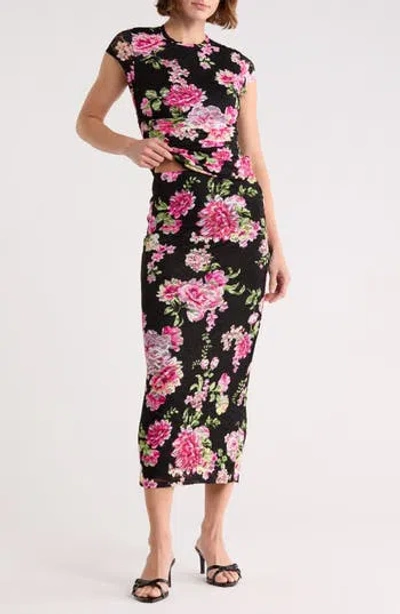 Afrm Los Angeles Lacey Daisy Lace Top & Skirt Set
