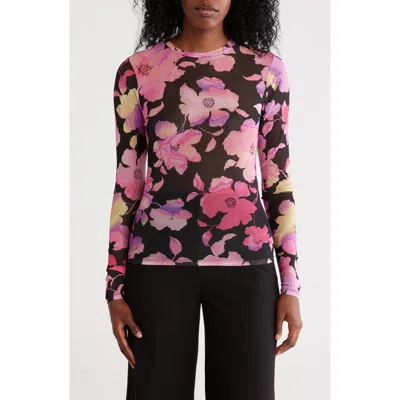 Afrm Los Angeles Sunny Long Sleeve Mesh Top