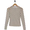 Afrm Los Angeles Sunny Long Sleeve Mesh Top In Neutral