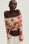 Afrm Lynette Draped Top In Multi