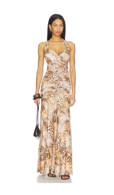 Afrm Lynn Dress In Neutral
