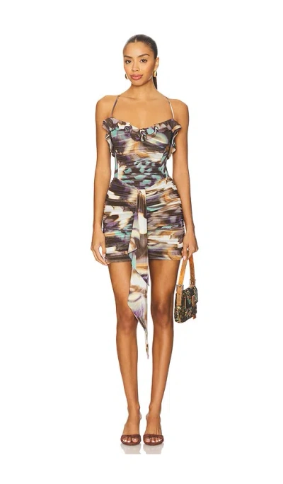 Afrm Mackie Dress In Multi