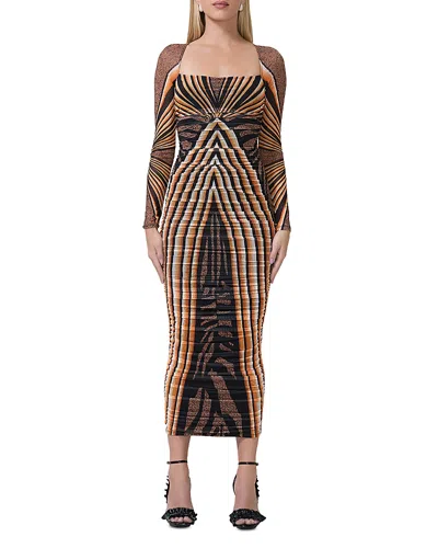 AFRM MAGGIE RUCHED SQUARE NECK DRESS
