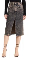 Afrm Maison Double Midi Skirt Prailine O/d Wash In Prailine O/d Wash