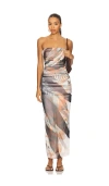 Afrm Marlo Ruched Strapless Mesh Body-con Dress In Black