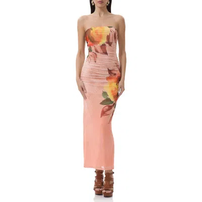 AFRM AFRM MARLO STRAPLESS MESH MAXI DRESS