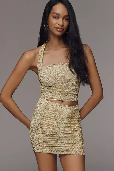 Afrm Martina Mini Skirt In Brown