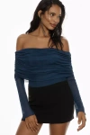 Afrm Maxine Bodysuit In Blue