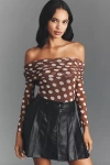 Afrm Maxine Bodysuit In Brown