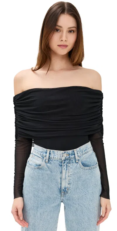 Afrm Maxine Bodysuit Noir