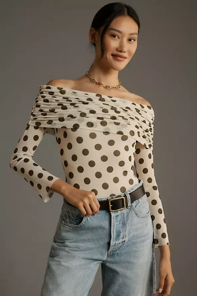 Afrm Maxine Bodysuit In White