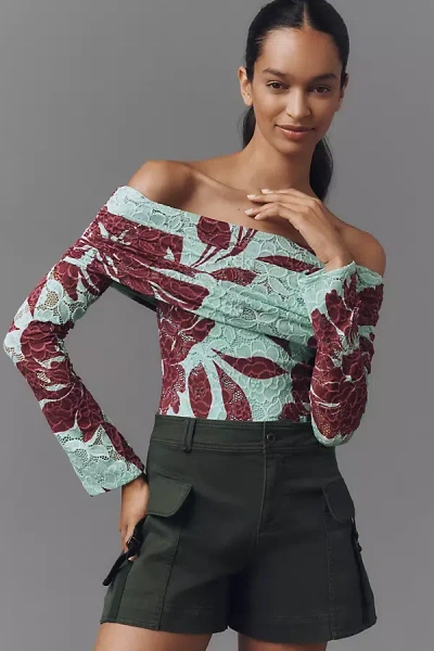 Afrm Maxine Crochet Lace Bodysuit