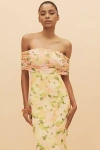AFRM MCCALL OFF-THE-SHOULDER MESH MAXI DRESS