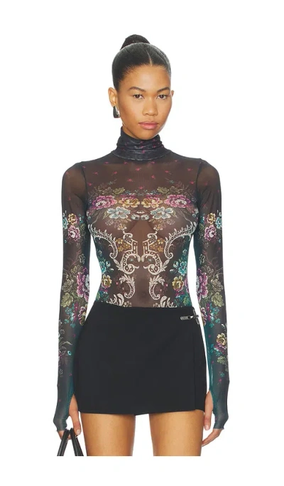 Afrm Milo Bodysuit In Black