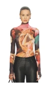 Afrm Milo Bodysuit In Multi