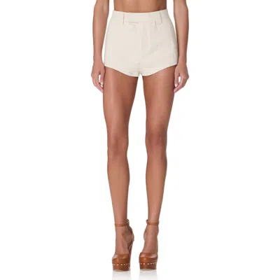 Afrm Minsk Tailored Hot Shorts In White