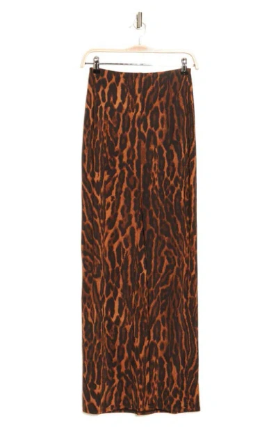 Afrm Miso Leopard Knit Skirt