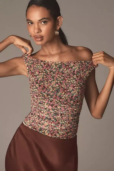 Afrm Mona Bodysuit In Purple