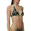 Afrm Mykonos Triangle Bikini Top In Multi