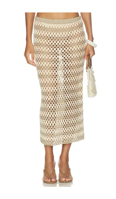 Afrm Natalia Skirt In Neutral
