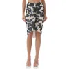Afrm Newton Ruched Ruffle Mesh Skirt