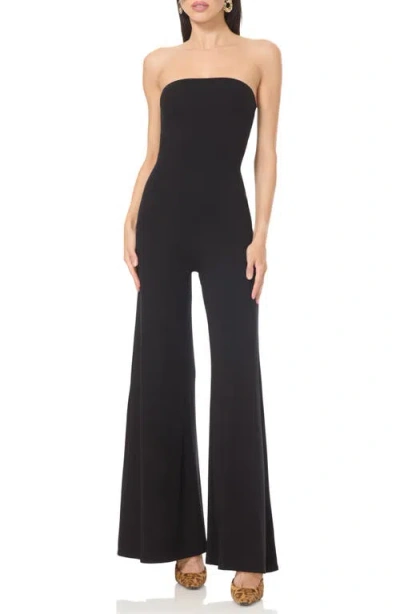Afrm Nicola Strapless Catsuit In Black