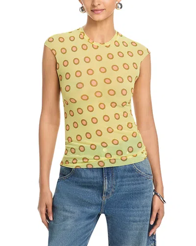 Afrm Nina Top In Yellow