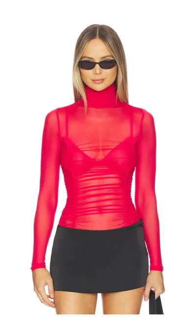 Afrm Nixie Bodysuit In Red