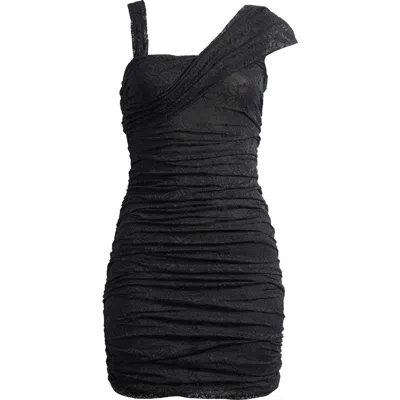 Afrm Otto Lace Minidress In Black