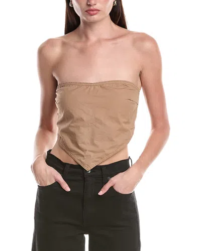 Afrm Pandora The Scarf Top In Brown