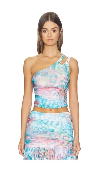 Afrm Phineas Top In Blue