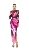 Afrm Phyll Midi Dress In Multi