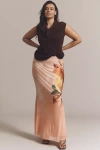 Afrm Plus Tegan Power Mesh Maxi Skirt In Multi
