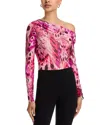 Afrm Printed Asymmetric Top In Multi