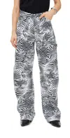 AFRM RHETT CARPENTER BARREL PANTS ZEBRA PRINT