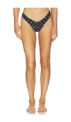 Afrm Rio V-cut Bikini Bottoms In Black