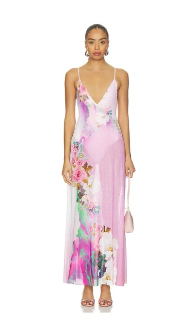 Afrm Rivka Dress In Purple