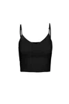 Afrm Ronan Sweater Top In Noir In Black