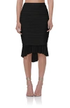 AFRM AFRM RONICA RUCHED MESH HIGH-LOW SKIRT