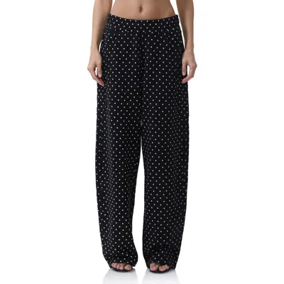 Afrm Ryan Cotton Barrel Sweatpants In Black