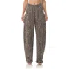 Afrm Rhett Leopard Print Carpenter Jeans In Gray