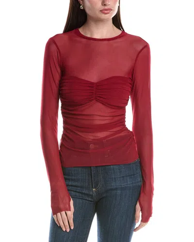 Afrm Sandrine Illusion Bust Top In Brown