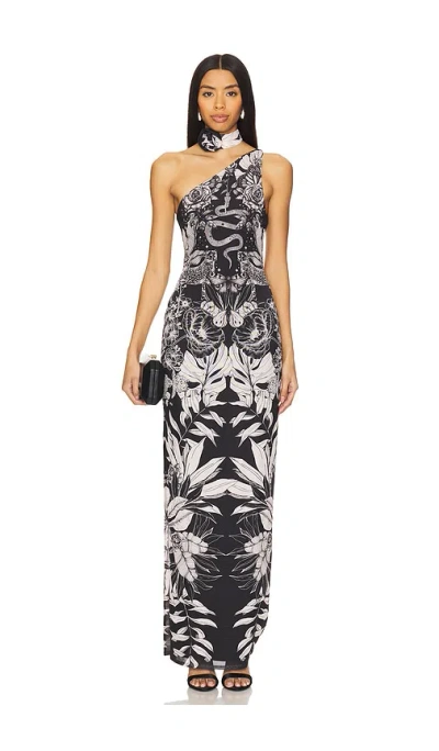 Afrm Savoy Dress In Tonal Botanical