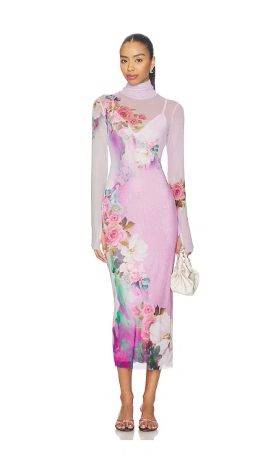 Afrm Shailene Dress In Pink