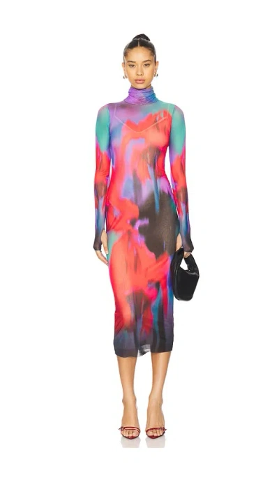 Afrm Shailene Dress In Red