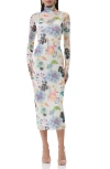 Afrm Shailene Long Sleeve Body-con Midi Dress