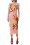 Afrm Shailene Long Sleeve Body-con Midi Dress